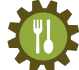 A logo of a restaurant
 AI-generated content may be incorrect.
